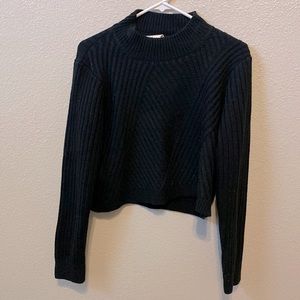 black high neck sweater